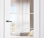 Smart Pro 5 Lite Clear Vetro Polar White Modern Interior Door by Belldinni