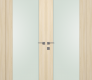 Avon 207 Vetro Loire Ash Modern Interior Double Swing Doors by Belldinni