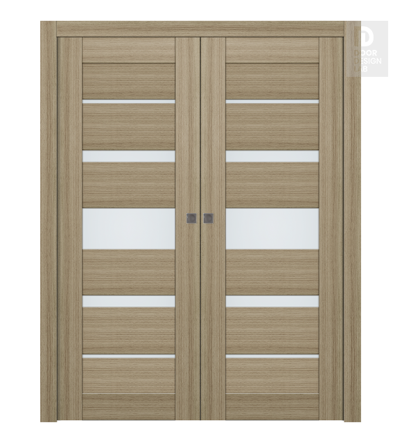 Avon 07-03 Vetro Shambor Modern Interior Double Pocket Doors by Belldinni