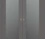Avon 207 Vetro Gray Matte Modern Interior Double Pocket Doors by Belldinni