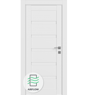 Louver Snow White Single Doors