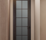 Avon 10 Lite Vetro Veralinga Oak Modern Interior Frameless Door by Belldinni