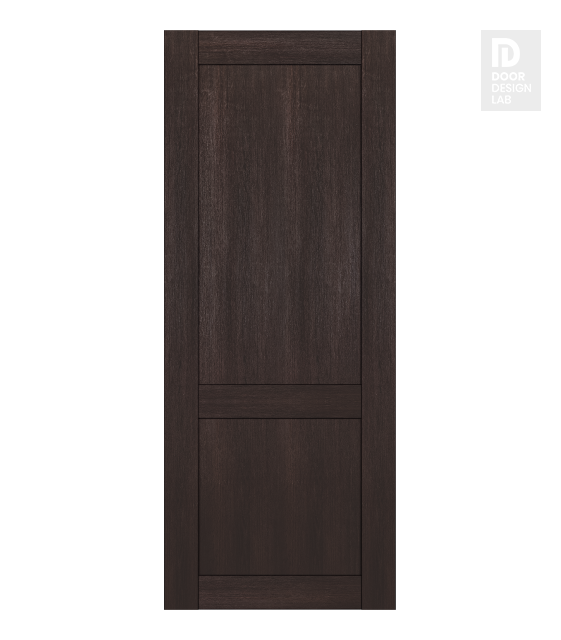 Shaker 2 Panel Veralinga Oak Modern Interior Hidden Barn Door by Belldinni