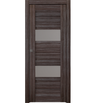 Vita Vetro Gray Oak Pocket doors