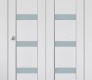 Leora Vetro Bianco Noble Modern Interior Bifold Doors by Belldinni