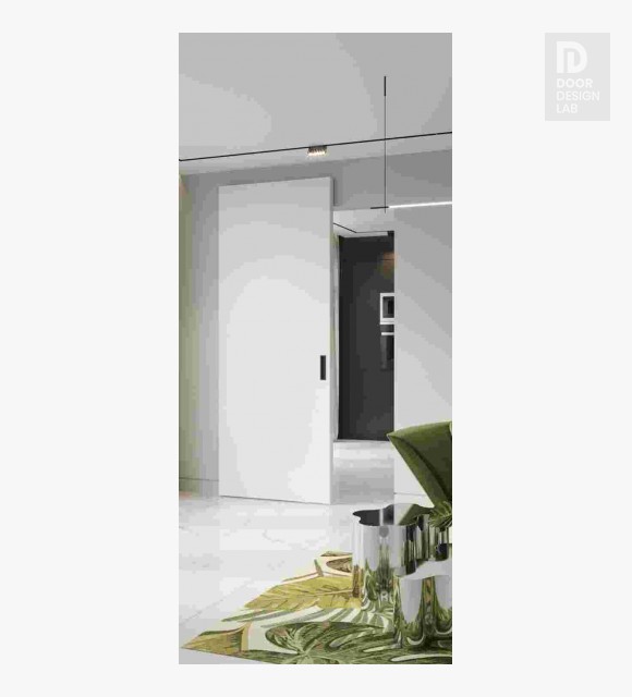 Optima Snow White Modern Interior Hidden Barn Door by Belldinni