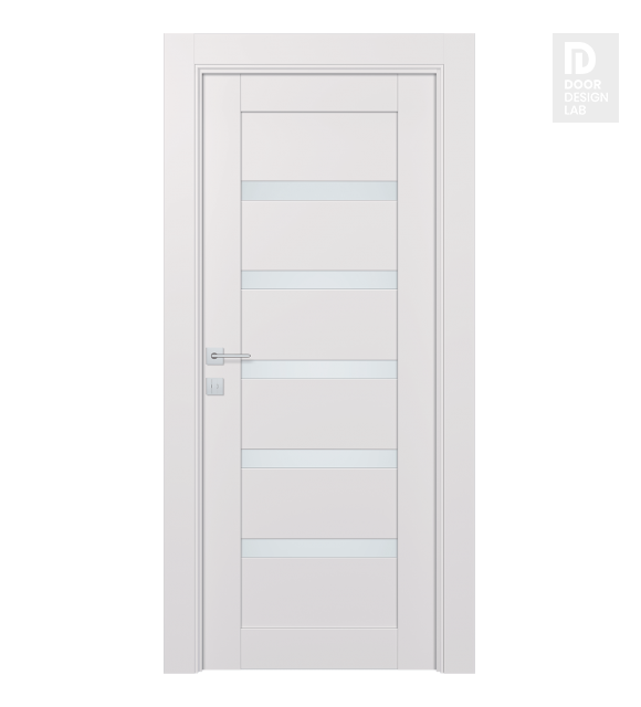 Avon 07-04 Vetro Snow White Modern Interior Door by Belldinni