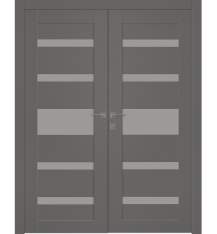 Gina Vetro Gray Matte Double doors