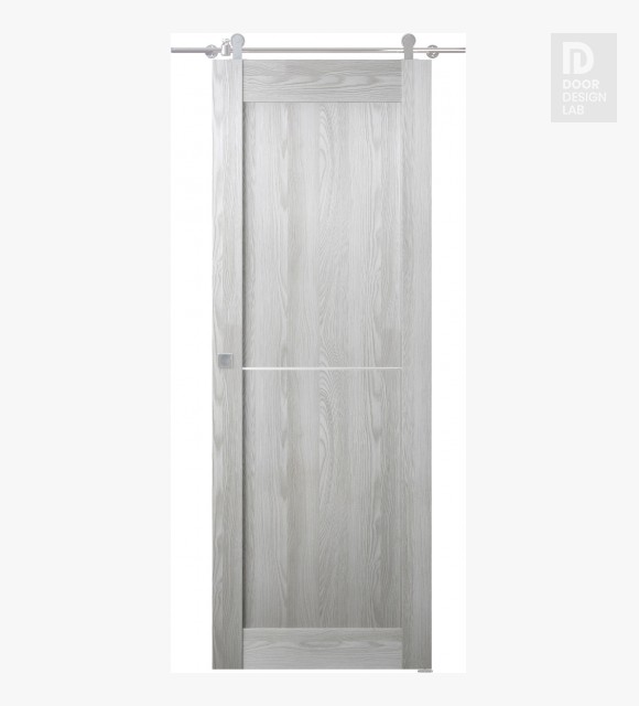 Avon 07 1H Ribeira Ash Modern Interior Barn Door by Belldinni