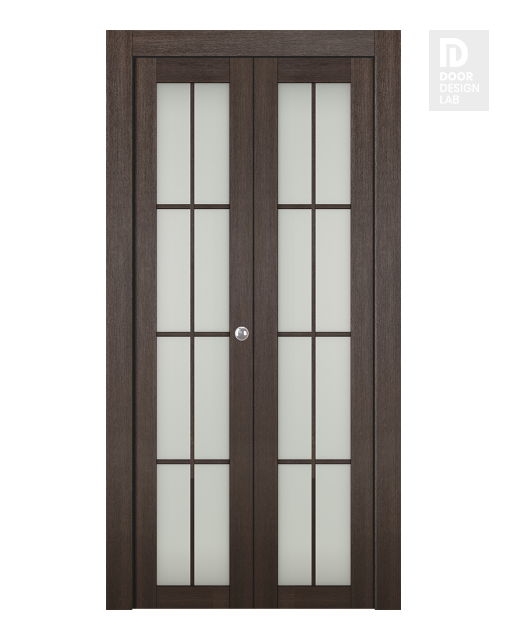 Avon 8 Lite Vetro Veralinga Oak Modern Interior Bifold Doors by Belldinni