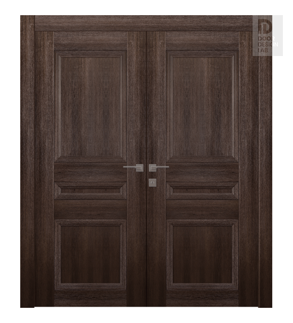 Oxford Duo 07 2R Veralinga Oak Modern Interior Double Swing Doors by Belldinni