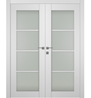 Smart Pro 4 Lite Vetro Polar White Double doors