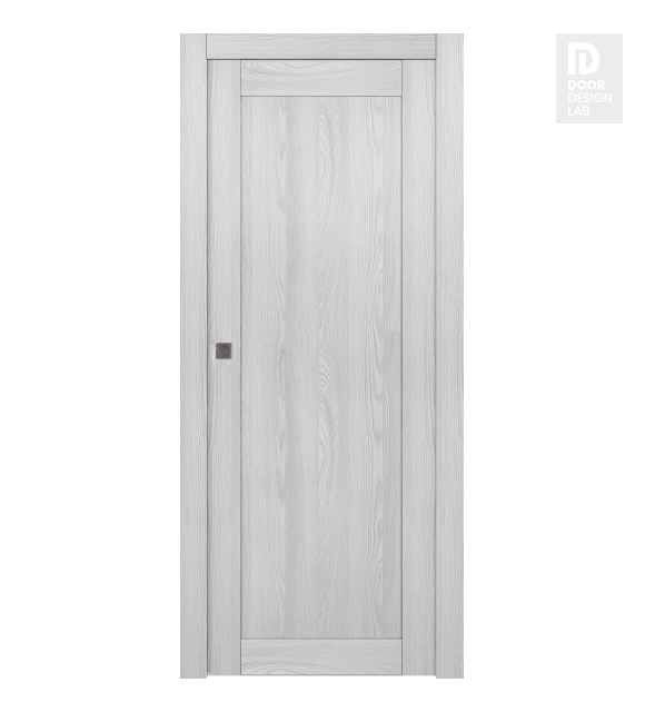 Shaker 1 Panel Ribeira Ash Modern Interior Pocket Door by Belldinni
