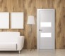 Dessa Vetro Bianco Noble Double pocket doors