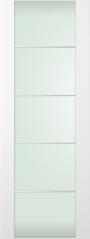 DOOR SLAB SMART PRO H3G 4H VETRO POLAR WHITE 32" X 96" X 1 3/4" TEMPERED FROSTED GLASS