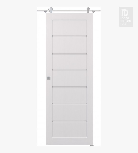 Alda Bianco Noble Modern Interior Barn Door by Belldinni
