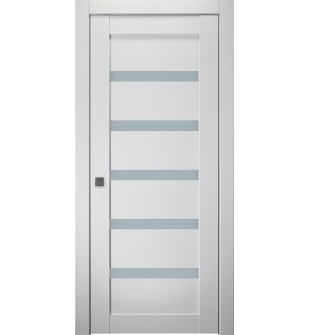 Leora Vetro Bianco Noble Pocket doors