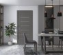 Alba Gray Matte Pocket doors