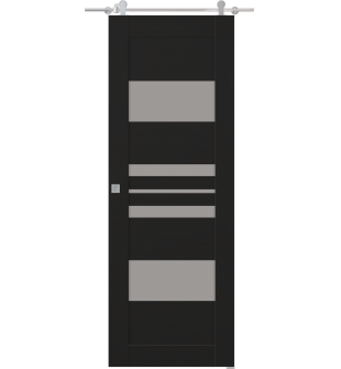 Romi Vetro Black Matte Barn doors