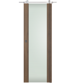 Avon 202 Vetro Pecan Nutwood Barn doors