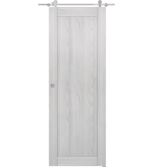 Shaker 1 Panel Ribeira Ash Barn doors