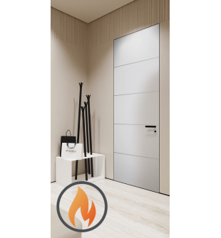 20 Min Fire Rated 4H Snow White Frameless