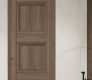 Oxford Duo 07 2Rn Pecan Nutwood Modern Interior Frameless Door by Belldinni