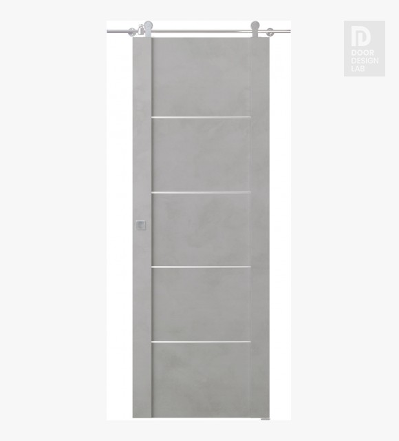 Avon 01 4H Light Urban Modern Interior Barn Door by Belldinni