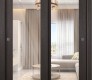 Avon 207 Clear Vetro Veralinga Oak Modern Interior Bypass Doors by Belldinni