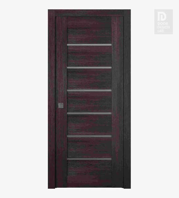 Avon 07-02 Vetro Veralinga Oak Modern Interior Pocket Door by Belldinni