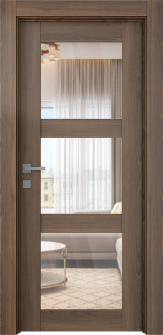 Avon 3 Lite Clear Vetro Pecan Nutwood