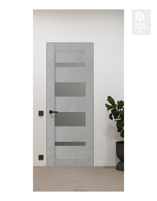 Avon 07-01 Vetro Light Urban Modern Interior Frameless Door by Belldinni