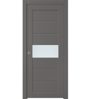 Edna Vetro Gray Matte Pocket doors