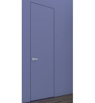 Primed Door Example For Painting In Plain Blue Double doors