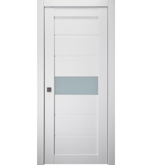 Edna Vetro Bianco Noble Pocket doors
