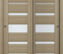 Avon 07-03 Vetro Shambor Modern Interior Bypass Doors by Belldinni