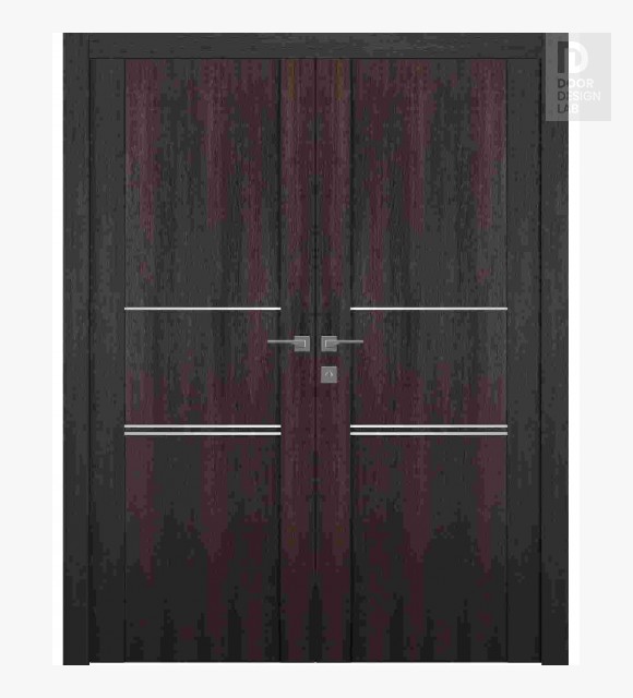 Avon 01 3H Veralinga Oak Modern Interior Double Swing Doors by Belldinni
