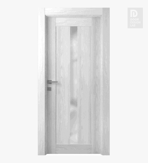 Avon 101 Vetro Ribeira Ash Modern Interior Door by Belldinni