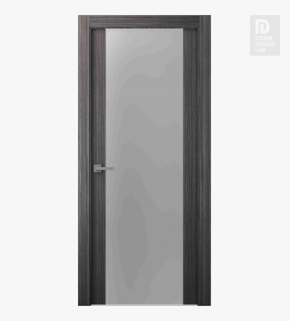 Palladio 202 Vetro Gray Oak Modern Interior Door by Belldinni