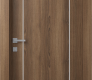 Optima 2U Pecan Nutwood Modern Interior Door by Belldinni
