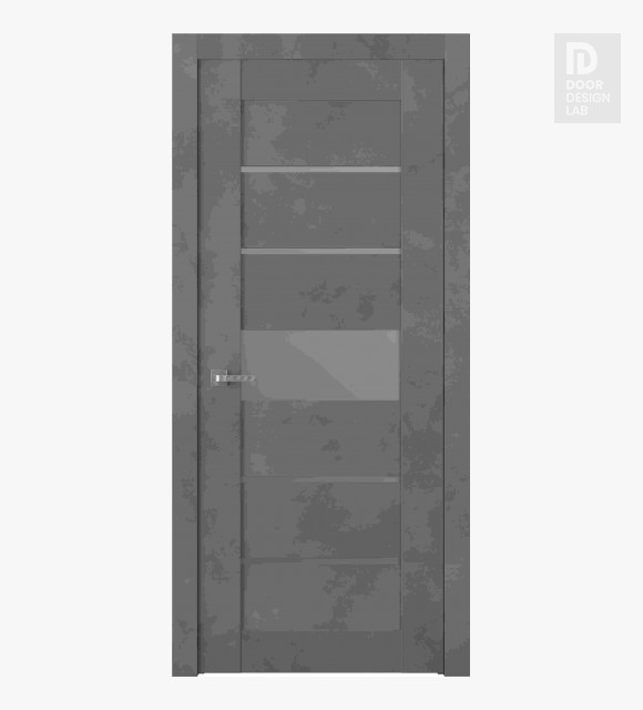Avon 07-06 Vetro Dark Urban Modern Interior Door by Belldinni