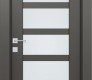 Avon 07-07 Vetro Gray Matte Modern Interior Door by Belldinni