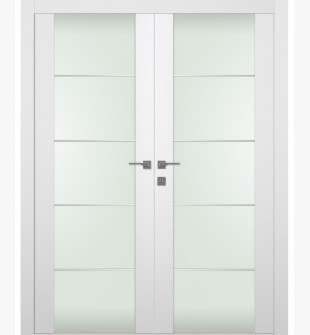 Palladio 202 4H Vetro Bianco Noble Double doors