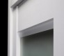 RTA LEFT HAND PREHUNG CONCEALED DOOR SLAB DELLA VETRO BIANCO NOBLE 18" X 80" X 1 9/16" FROSTED GLASS