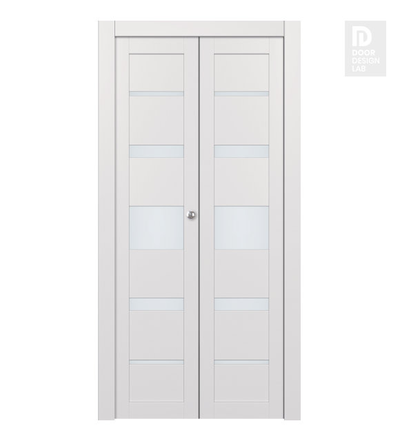 Avon 07-03 Vetro Snow White Modern Interior Bifold Doors by Belldinni