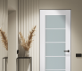 Smart Pro 5 Lite Vetro Polar White Modern Interior Frameless Door by Belldinni