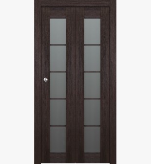 Avon 5 Lite Vetro Veralinga Oak Bi-folding doors