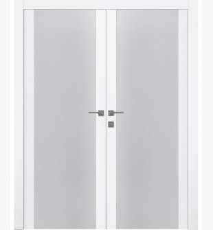 Palladio 202 Vetro Bianco Noble Double doors