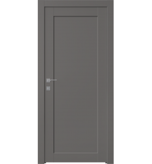 Shaker 1 Panel Gray Matte Single Doors