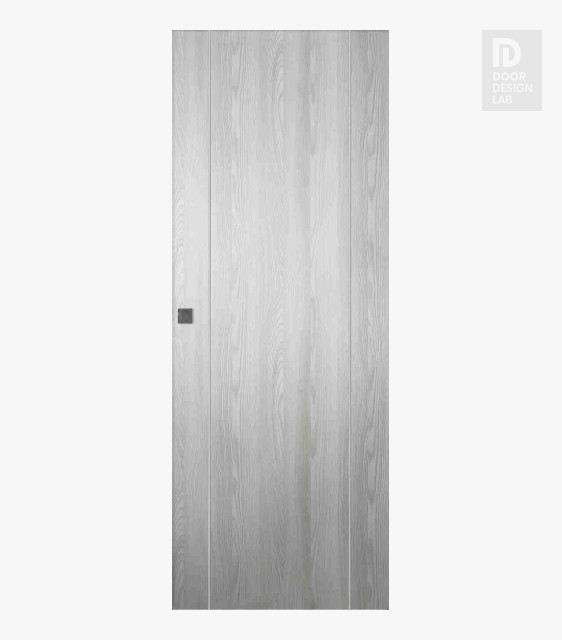 Optima 2U Ribeira Ash Modern Interior Hidden Barn Door by Belldinni